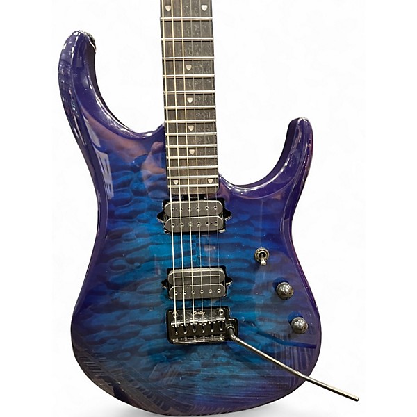Used Sterling by Music Man JP150D Cerulean Paradise Solid Body Electric Guitar
