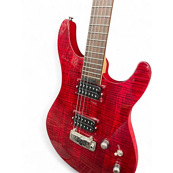 Used Yamaha RGX620Z Trans Red Solid Body Electric Guitar