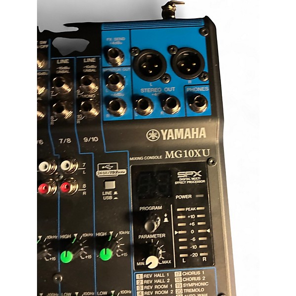 Used Yamaha MG10XU 10 Channel Mixer with Effects Unpowered Mixer