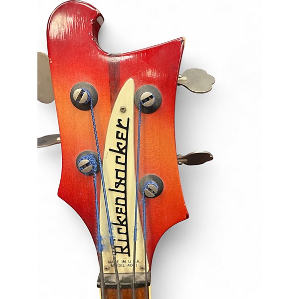 Vintage 1976 Rickenbacker 4001 Fireglo Electric Bass Guitar