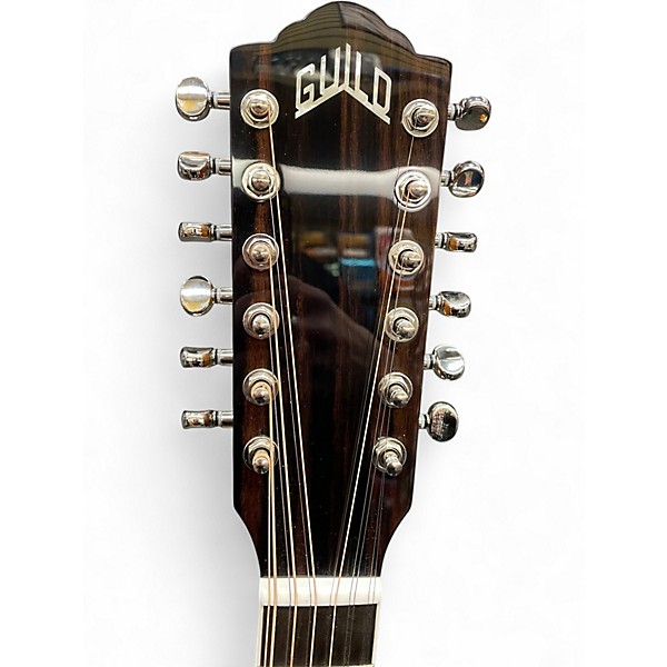 Used Guild F-2512 DELUXE 3 Color Sunburst 12 String Acoustic Electric Guitar