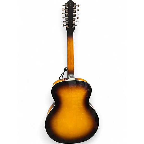 Used Guild F-2512 DELUXE 3 Color Sunburst 12 String Acoustic Electric Guitar