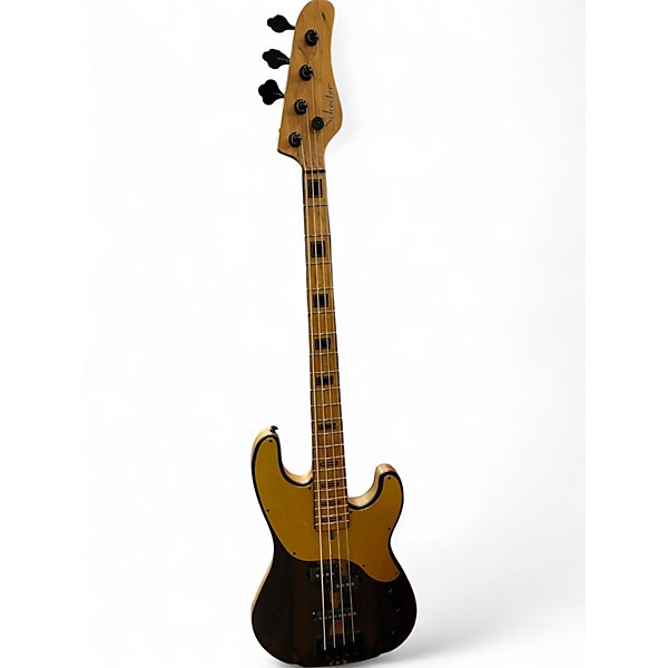 Used 2023 Schecter Guitar Research Model T 4 Exotic Ziricote Satin Electric Bass Guitar