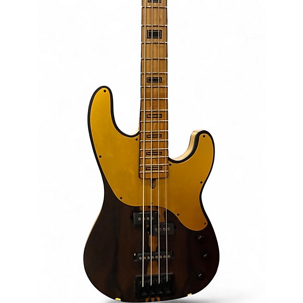 Used 2023 Schecter Guitar Research Model T 4 Exotic Ziricote Satin Electric Bass Guitar