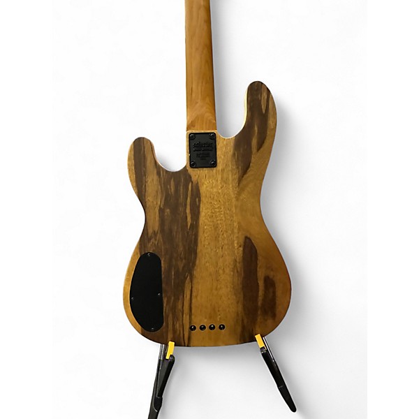 Used 2023 Schecter Guitar Research Model T 4 Exotic Ziricote Satin Electric Bass Guitar