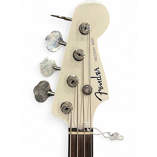 Used Fender AERODYNE SPECIAL PRECISION BASS Alpine White Electric Bass Guitar