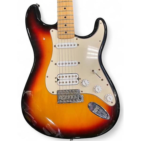 Used Fender Standard Stratocaster 3 Color Sunburst Solid Body Electric Guitar