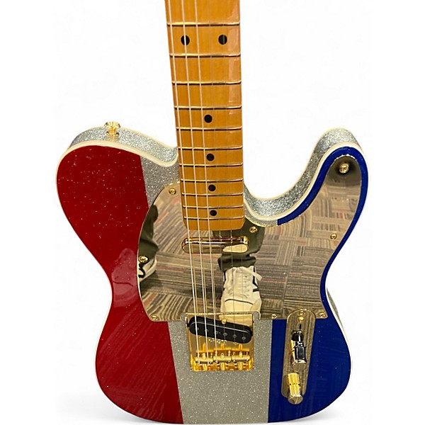 Used Fender BUCK OWENS USA Red White and Blue Solid Body Electric Guitar