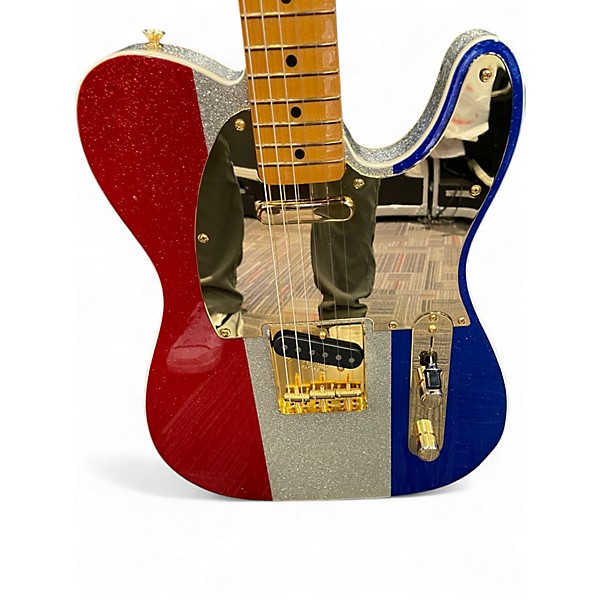 Used Fender BUCK OWENS USA Red White and Blue Solid Body Electric Guitar