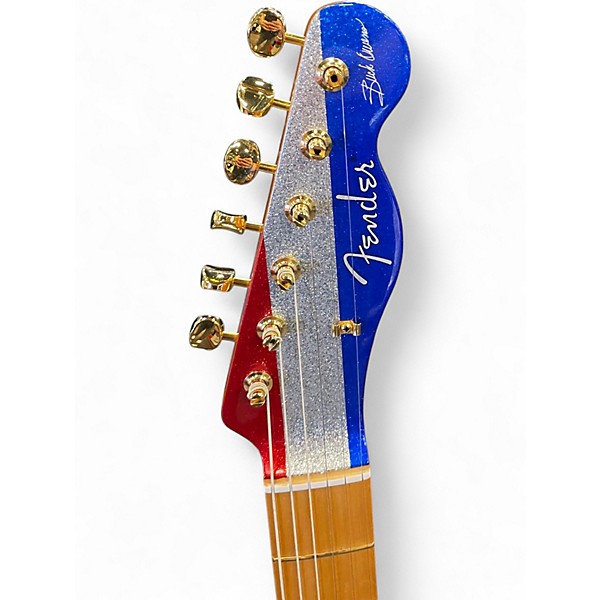 Used Fender BUCK OWENS USA Red White and Blue Solid Body Electric Guitar