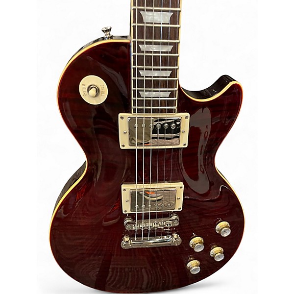 Used Epiphone LES PAUL 1960 TRIBUTE PLUS Trans Red Solid Body Electric Guitar