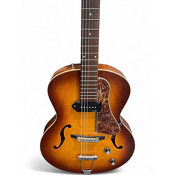 Used Godin 5th Avenue Kingpin P90 Sunburst Hollow Body Electric Guitar