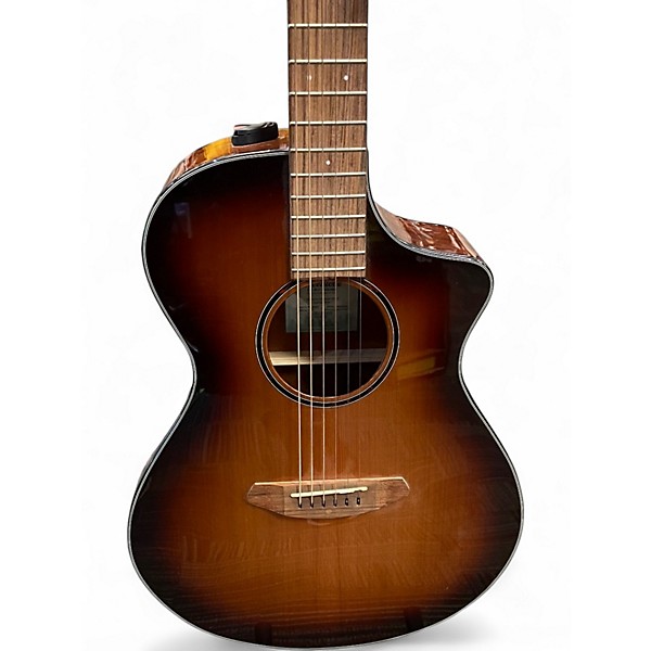Used Breedlove Discovery Concert Cutaway 2 Tone Sunburst Acoustic Electric Guitar