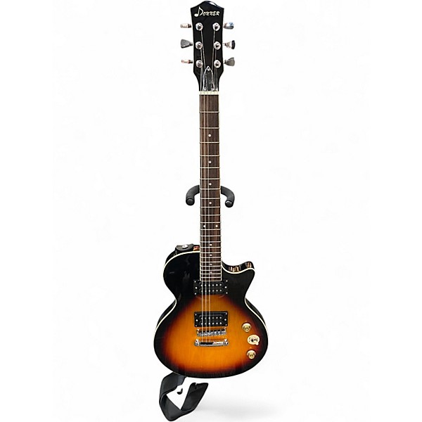 Used Donner LP Style 2 Color Sunburst Solid Body Electric Guitar