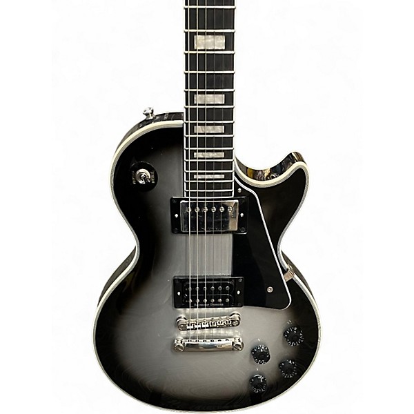 Used Epiphone Les Paul Custom Silverburst Solid Body Electric Guitar