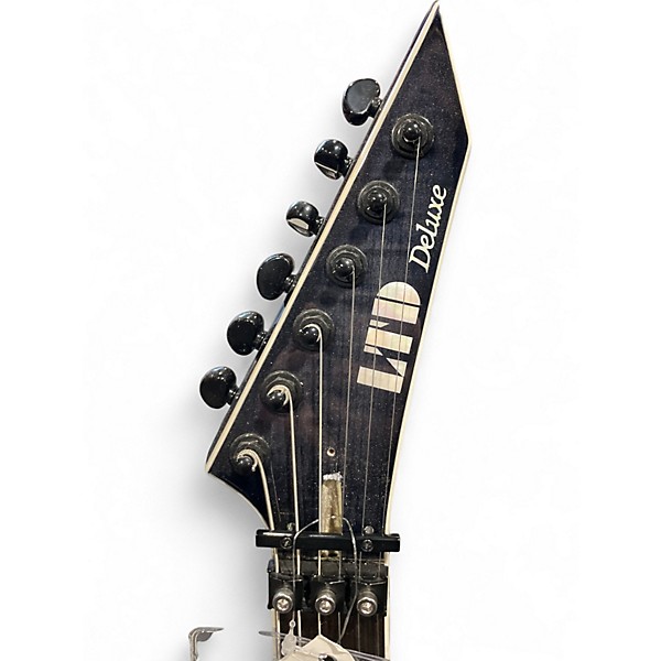 Used ESP LTD H31000 Trans Black Solid Body Electric Guitar