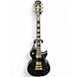 Used Epiphone Les Paul Custom Black and White Solid Body Electric Guitar thumbnail