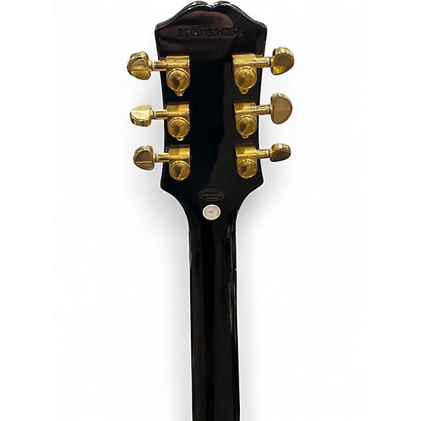 Used Epiphone Les Paul Custom Black and White Solid Body Electric Guitar