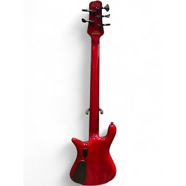 Used Spector Euro 5 Cst Red Burl Burst Electric Bass Guitar