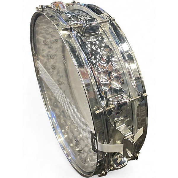Used TAMA 13in PICCOLO SNARE Hand Hammered Chrome Drum