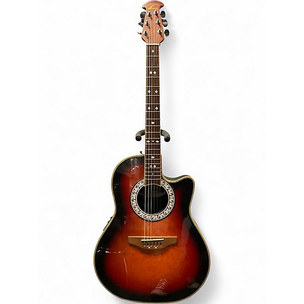 Used Ovation Celebrity Cherry Sunburst Acoustic Electric Guitar