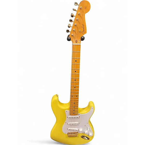 Used Fender Limited Edition 70th Anniversary 54 Stratocaster Relic Faded Aged Canary Yellow Solid Body Electric Guitar