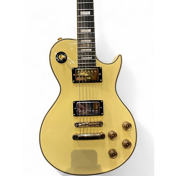 Used Sawtooth H70C Antique White Solid Body Electric Guitar