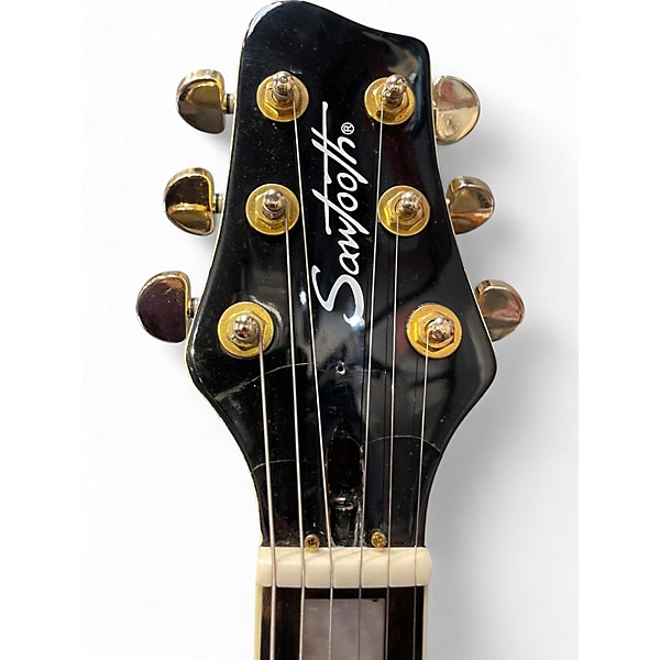 Used Sawtooth H70C Antique White Solid Body Electric Guitar