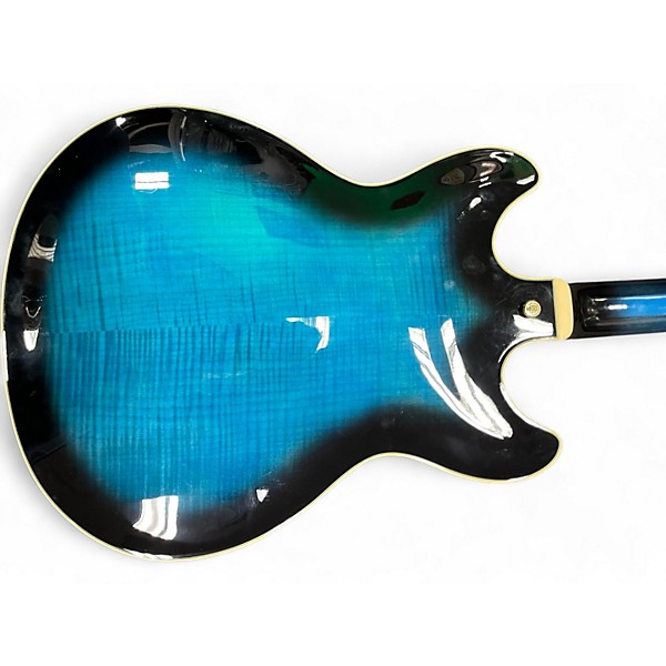 Used Ibanez AS93-BLS Trans Blue Hollow Body Electric Guitar