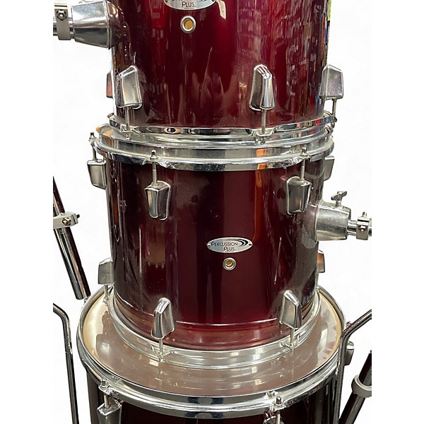 Used Percussion Plus 5 Piece 5 piece Red Drum Kit