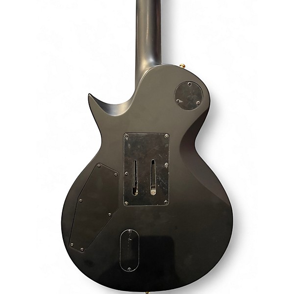 Used ESP LTD EC1000FR Deluxe Trans Black Solid Body Electric Guitar