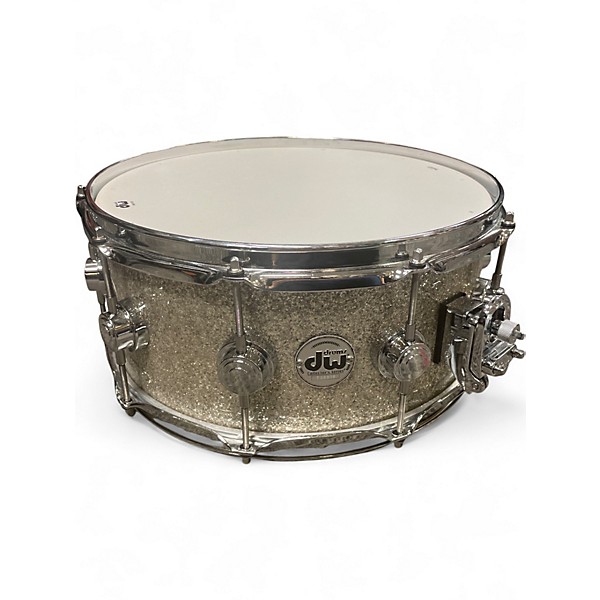 Used DW 5.5X14 Collector's Series Maple Snare Broken Glass Drum