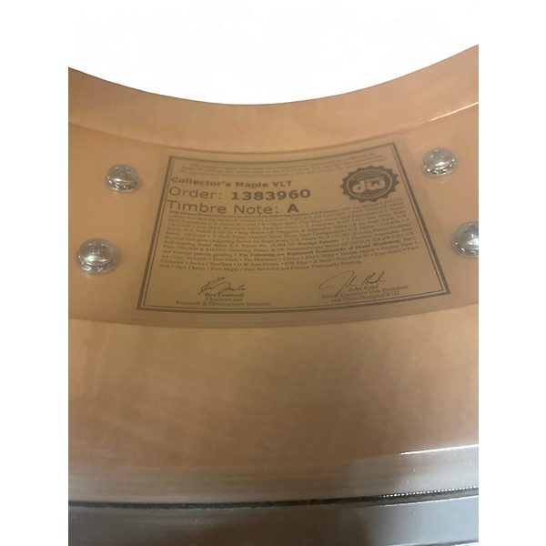 Used DW 5.5X14 Collector's Series Maple Snare Broken Glass Drum