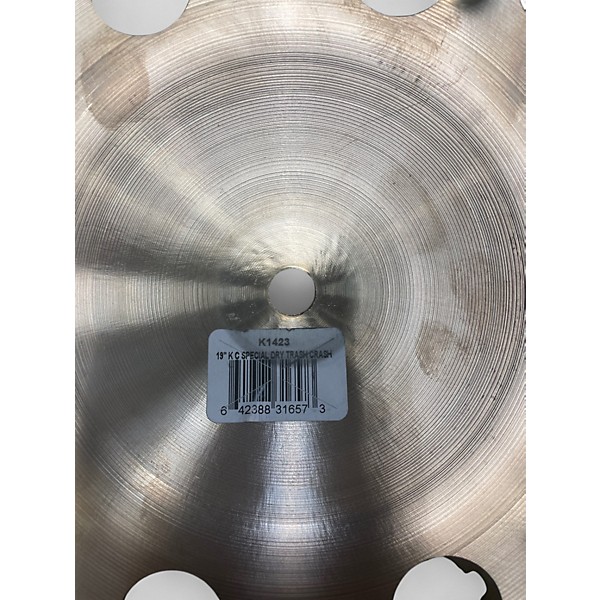 Used Zildjian 19in K Custom Special Dry Trash Crash Cymbal