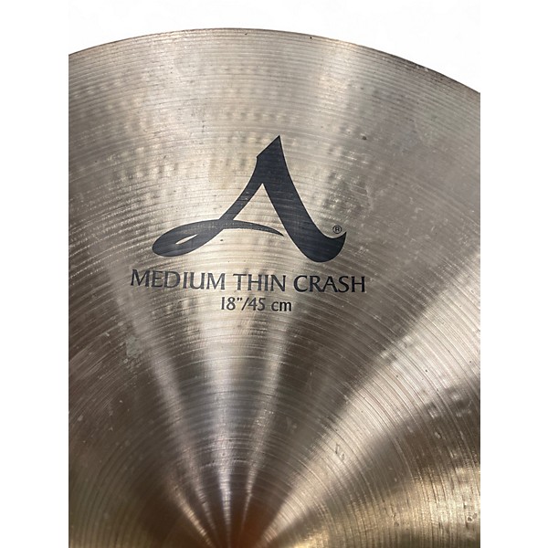 Used Zildjian 18in A Series Medium Thin Crash Cymbal