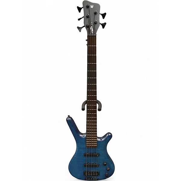 Used Warwick Corvette 5 String Proline Blue Electric Bass Guitar