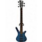 Used Warwick Corvette 5 String Proline Blue Electric Bass Guitar thumbnail