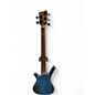 Used Warwick Corvette 5 String Proline Blue Electric Bass Guitar