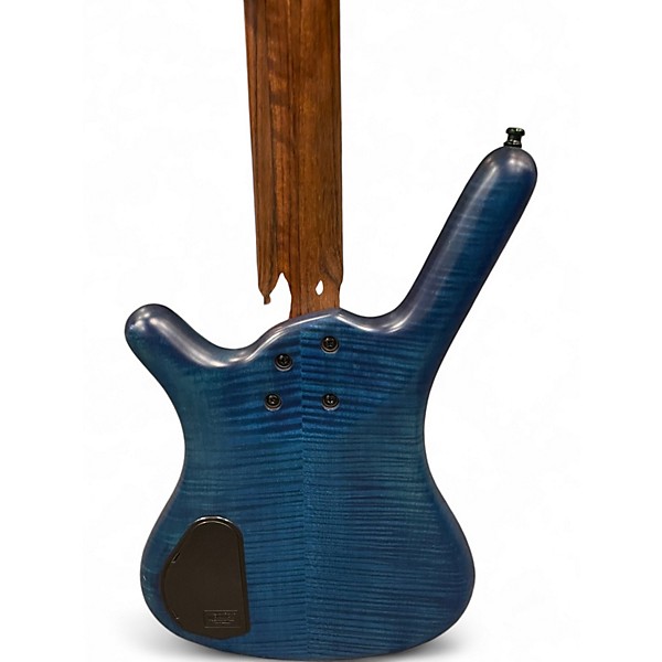 Used Warwick Corvette 5 String Proline Blue Electric Bass Guitar