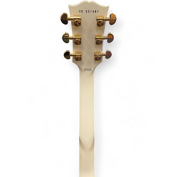 Used Gibson Les Paul Custom Alpine White Solid Body Electric Guitar