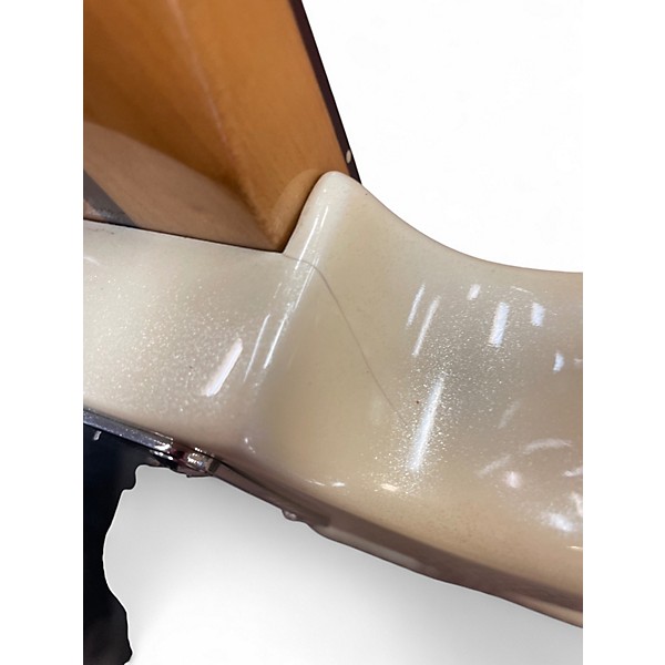 Used Squier PARTSCASTER STRAT W/ TREM White Solid Body Electric Guitar