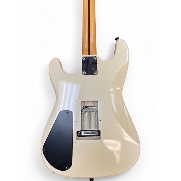 Used Squier PARTSCASTER STRAT W/ TREM White Solid Body Electric Guitar