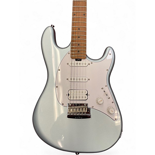 Used Sterling by Music Man CUTLASS HSS FIREMIST SILVER Solid Body Electric Guitar