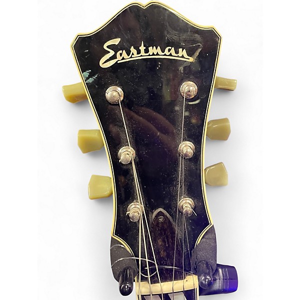 Used Eastman T486BK Black Hollow Body Electric Guitar