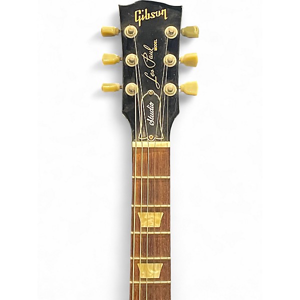 Used Gibson Les Paul Studio Black Solid Body Electric Guitar