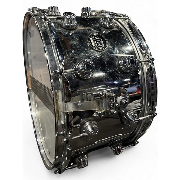 Used DW 8X14 Performance Series Steel Snare Silver Drum
