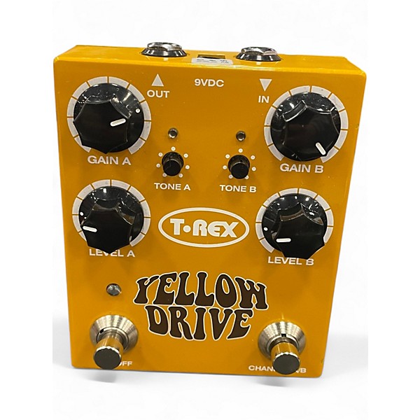 Used T-Rex Engineering Yellow Drive Distortion Effect Pedal