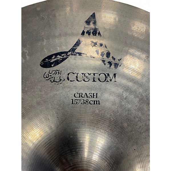 Used Zildjian 15in A Custom Crash Cymbal