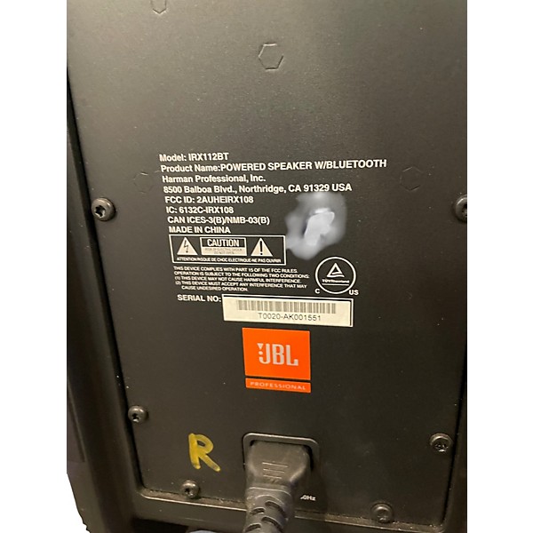 Used JBL IRX112BT Powered Speaker