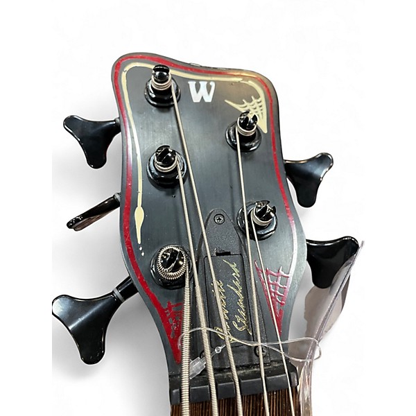 Used Warwick Corvette STANDARD 5 String Black Electric Bass Guitar